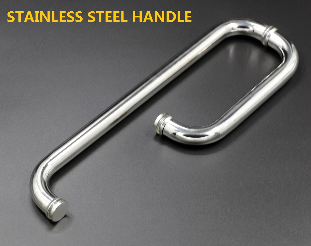 Glass Shower Screen Stainless Sliding D Type Modern Handles Hardware Tube Round Door Pull Handle