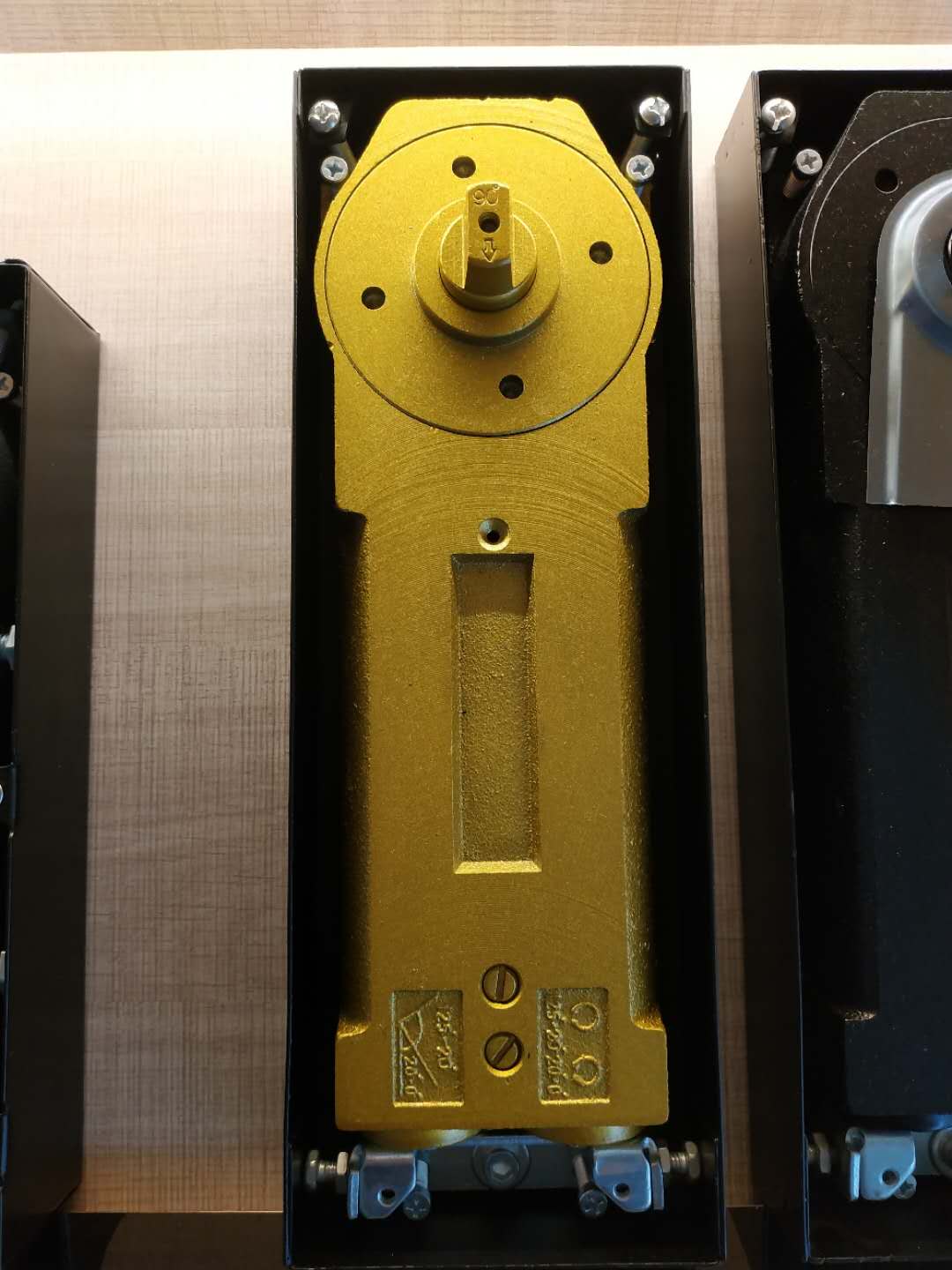 120kgs Heavy duty double cylinder glass door floor hinge