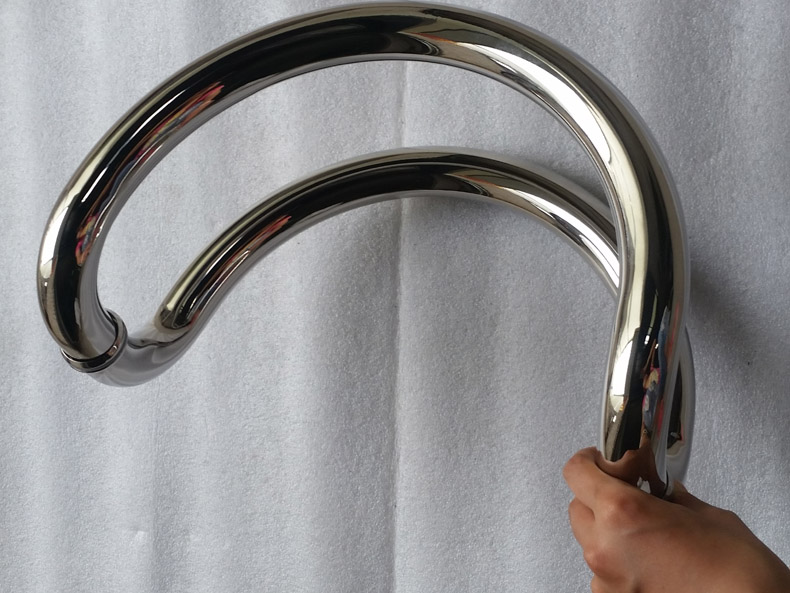 exterior C shaped door pull handle for commercial door