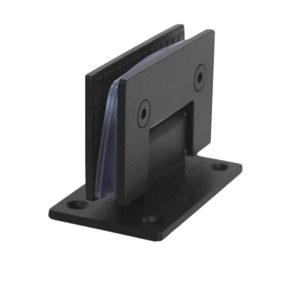 Wholesale Price 90 Degree Black Brushed Shower Glass Door Clamp Hinge